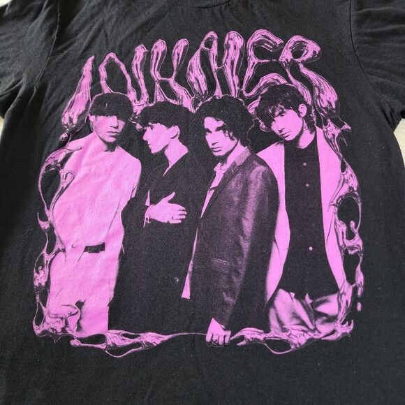 Gildan Black Tshirt With Irish Indie Group Inhaler Graphic Size Medium - Picture 2 of 5